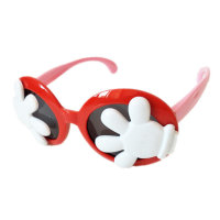 Children's flip palm Mickey photo glasses  Red