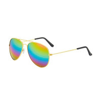 Retro-Toad-Spiegel-Sonnenbrille aus Metall für Kleinkinder  Mehrfarbig