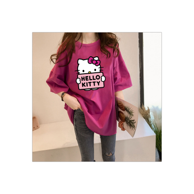 Camisetas con gráfico de Hello Kitty para niñas adolescentes