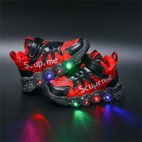 Toddler Color-Block Luminescent Sport Shoes  Red