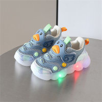 Mesh sneakers soft sole cartoon pattern toddler shoes  Blue