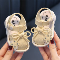 Indoor non-slip soft sole cute baby toddler shoes beach shoes  Beige
