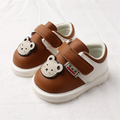 Zapatos para niños pequeños con patrón de oso encantador para niña pequeña