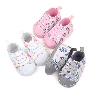 Sapatos de bebê sapatos casuais estampados coloridos