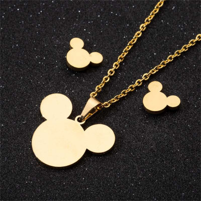 Conjunto de joias infantil do Mickey