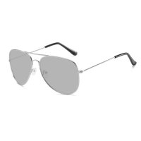 Retro-Toad-Spiegel-Sonnenbrille aus Metall für Kleinkinder  Weiß