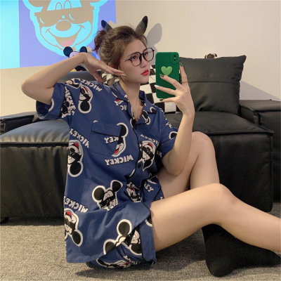 Zweiteiliges Mickey-Pyjama-Set für Damen