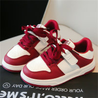 Sneakers Korean style fashionable white shoes Velcro sneakers  Red