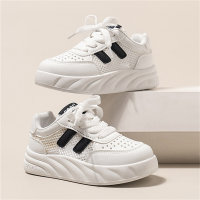 New white shoes, soft sole, versatile anti-slip sports shoes  Black
