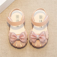 Girls soft sole toddler shoes toe cap sandals  Pink