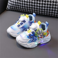 Zapatos deportivos con hebilla giratoria, zapatos para correr, zapatos para niños pequeños  Azul