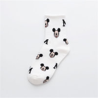 Pink socks women's mid-calf ins trendy and versatile autumn and winter Korean cute bear sweet and versatile student sports socks  Multicolor