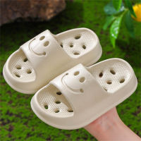 Anti-slip, hollow, water-leakable, non-stinky indoor household soft-soled sandals  Beige