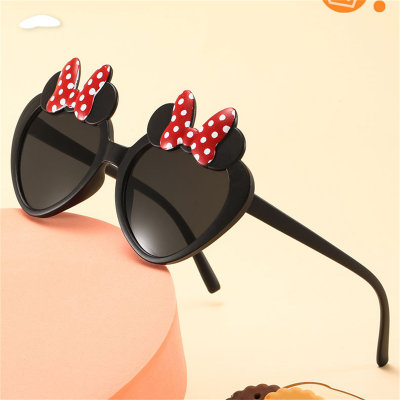 Kinder-Sonnenbrille mit Mickey-Schleife und Punkten