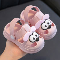 Cute bear soft bottom non-slip home bathroom slippers  Pink