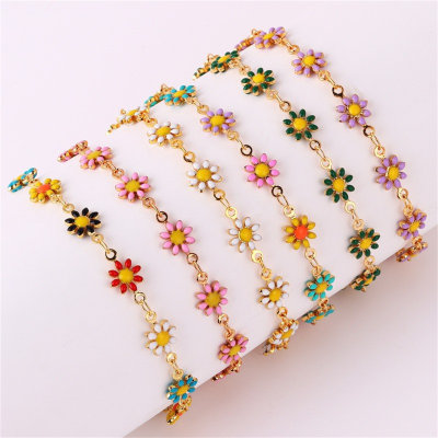 Girls' Colorful Flower Style Bracelet
