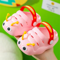 Baby sandals, summer caterpillars, children's hole-in-the-wall shoes, children's boys, girls, infants, non-slip, soft bottom, indoor anti-collision  Pink
