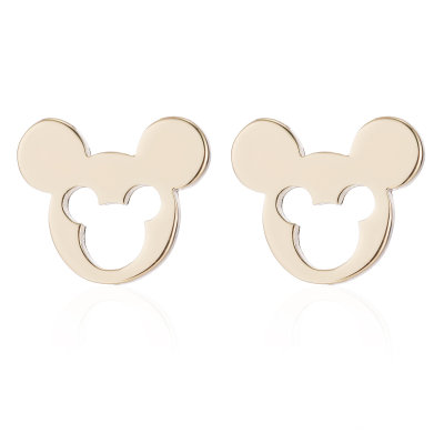 European and American simple ear jewelry cartoon cute Mickey Mouse Minnie Mickey small earrings wholesale in stock