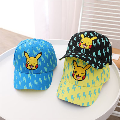 Gorra de bebé Pikachu, sombrero para el sol, dibujos animados, graffiti, relámpago, elfo, gorra de béisbol para niños