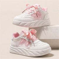 Nouvelles chaussures blanches, semelle souple, chaussures de sport antidérapantes polyvalentes  Rose