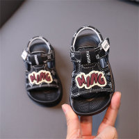 zapatos de playa zapatos de suela blanda para niños pequeños  Negro