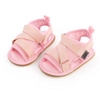 Baby Solid Color Webbing Baby Shoes  Pink