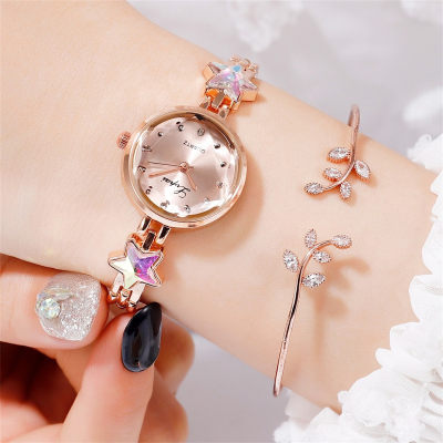 Foreign trade hot-selling LVPAI brand diamond five-pointed star fashion ladies watch ladies alloy quartz watch goods