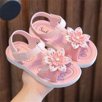 Anti-slip soft sole sandals cute cartoon princess sandals  Pink