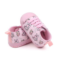 Baby Unicorn Print Baby Canvas Shoes  Pink