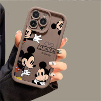 Adult Mickey for Apple 15promax new iphone14pro silicone 13 soft case  Gray