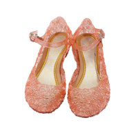 Zapatos congelados de Halloween Zapatos de cristal Frozen Elsa Cenicienta niñas zapatos de princesa niños comercio exterior niños  Rosado
