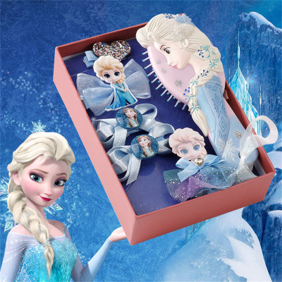 Accesorios para el cabello de Frozen, pinzas para el cabello para niños, corona de princesa bonita para mujer, Tiara de princesa Elsa, pinzas para el cabello versátiles para niñas