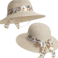 Chapéu de sol feminino de verão para mãe chapéu de balde de proteção solar  Luz amarela