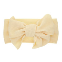 DIY Craft Bow Shape Hair Band Headwear para bebé / niña pequeña  Creamy White