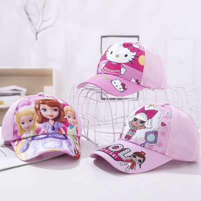 Children's cartoon baseball cap duck tongue sun visor mesh cap