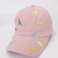 Primavera e verão infantil nova cor dinossauro chapéu de beisebol chapéu de sol  Rosa