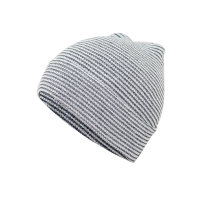 Baby Solid Fleece-lined Double-layer Woolen Hat  black and white stripes