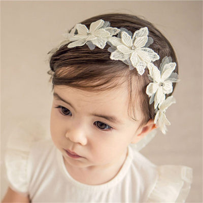Baby Girl Mesh Flower Decoration Headwear