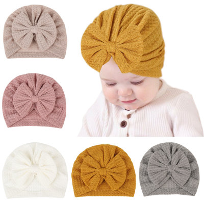 Baby Solid Color Bowknot Tire Cap