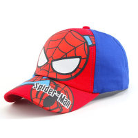Gorra de béisbol de araña con visera bordada de dibujos animados para niños  Azul