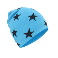Baby Boy Star Pattern Double-layer Woolen Hat  Blue