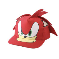 Gorra de béisbol con protección solar de erizo para niño con dibujos animados de Sonic para niños  rojo