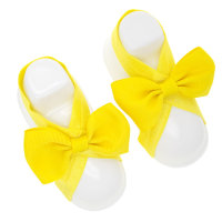 Baby Solid Color Bowknot Baby Socks  Yellow