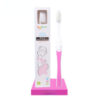 Bainbao maternal and child products, special nano confinement toothbrush for pregnant women, postpartum mother, pregnant women, silicone soft-bristle toothbrush  White