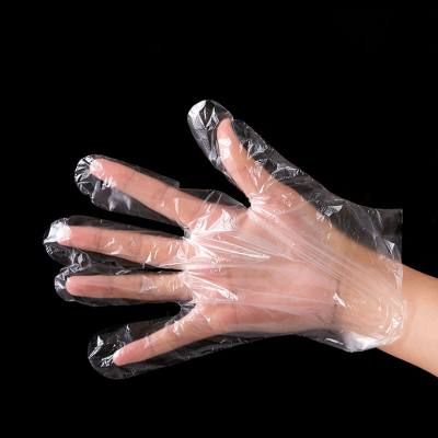 Disposable gloves transparent hygienic food gloves catering crayfish beauty plastic PE gloves 100 pieces