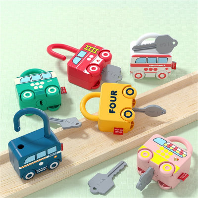 Baby cognitive sliding car educational unlocking toy car