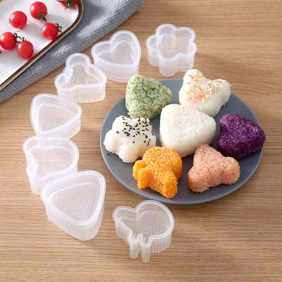 Cartoon children's rice ball mold seaweed rice triangle rice ball food grade pp material baking production tool