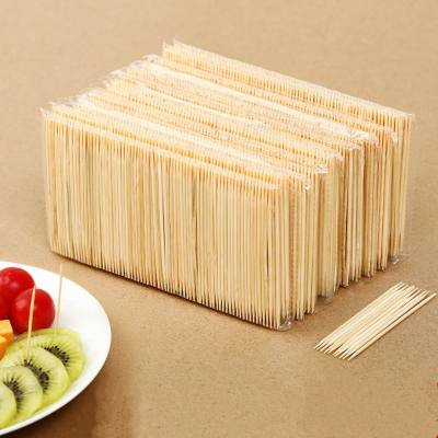 Bamboo toothpick disposable double-headed high-end toothpicking tool hotel home fine high precision