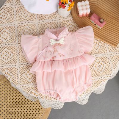 Baby's new summer one-piece clothes, super cute baby girl's fashionable and thin style going out clothes