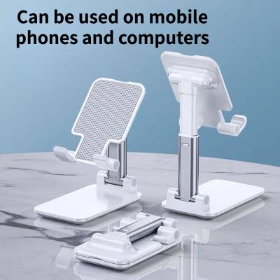 Soporte de escritorio para teléfono móvil, soporte universal plegable para elevación portátil, tableta con logotipo para regalo